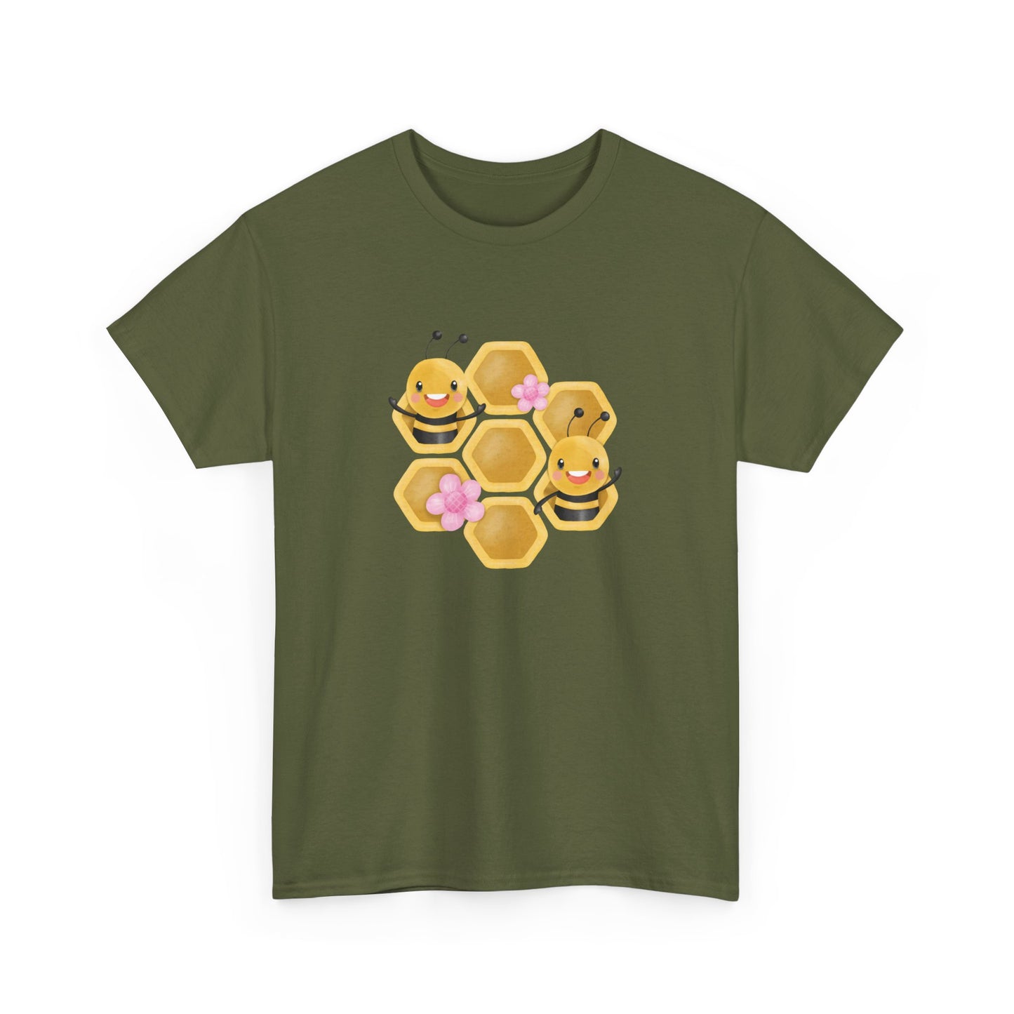 Cute Honeycomb Bee Short Sleeve Tee