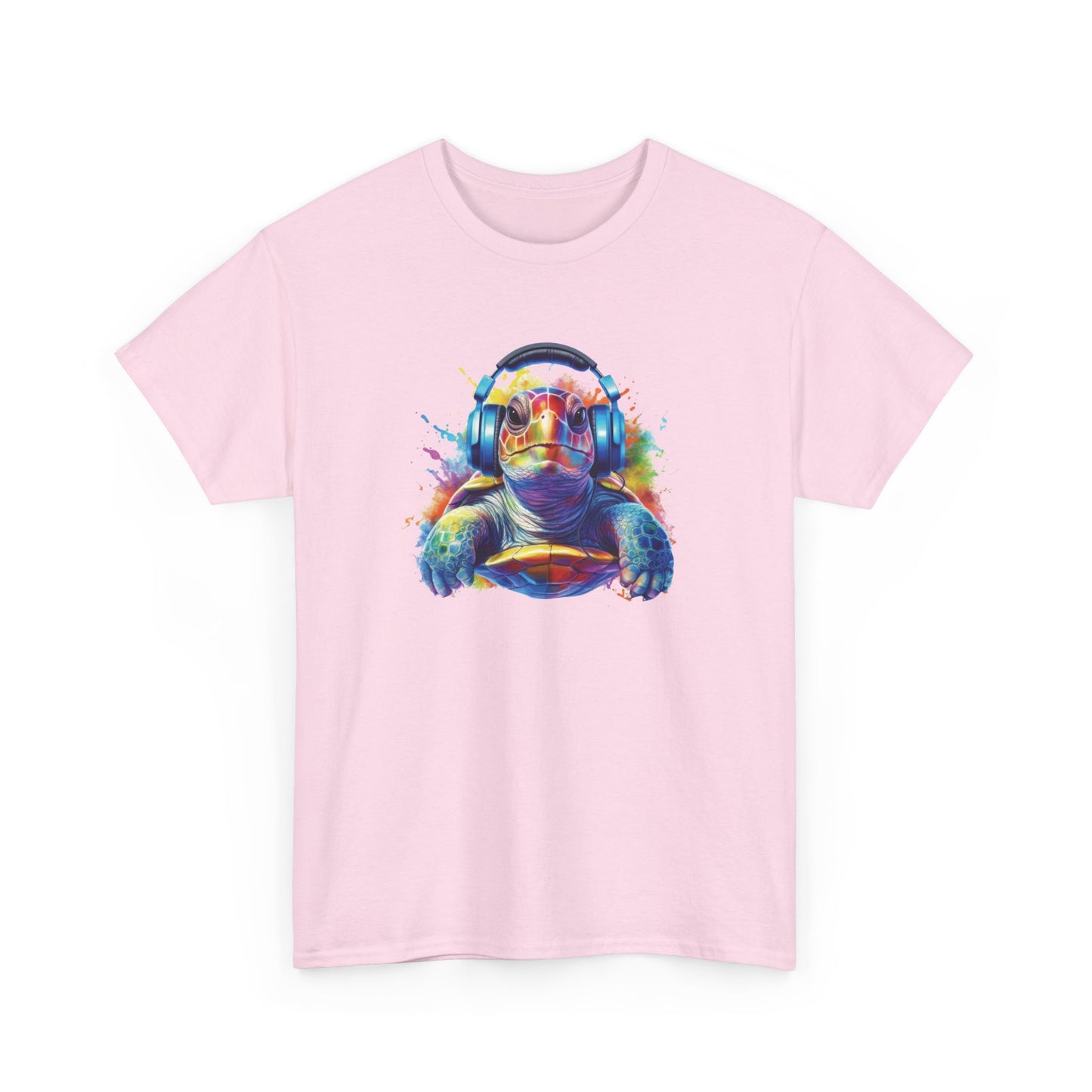 Turtle with Headphones Short Sleeve Tee