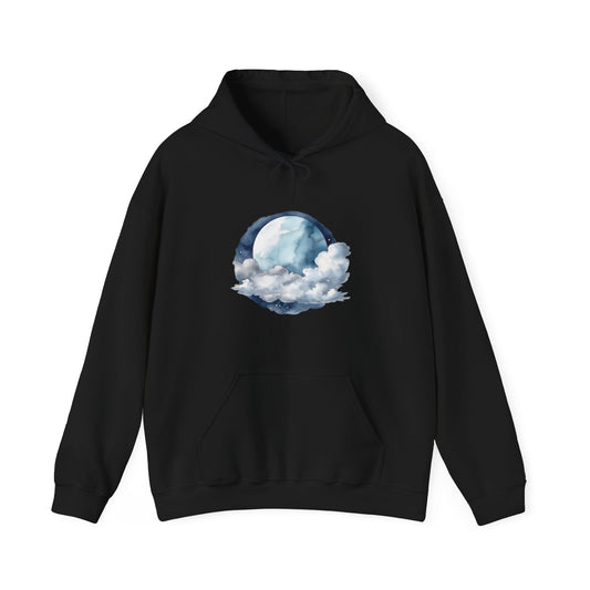 Moon and Clouds Hooded Sweatshirt