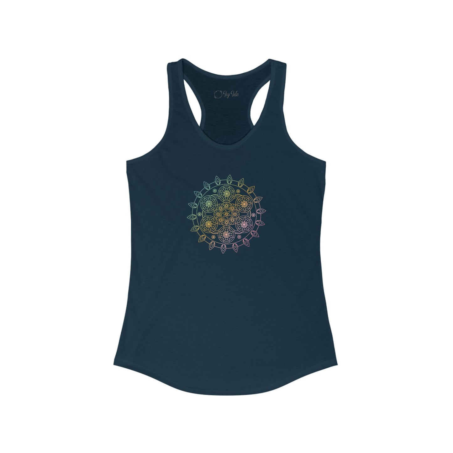 Colorful Mandala Racerback Tank (040)