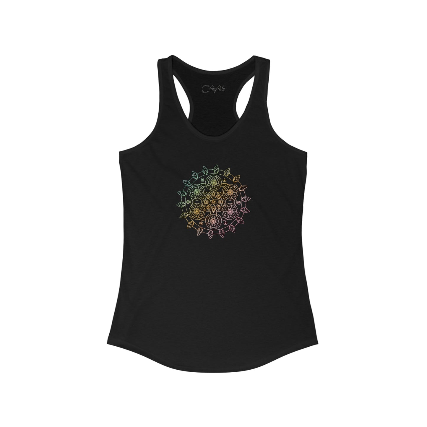 Colorful Mandala Racerback Tank (040)