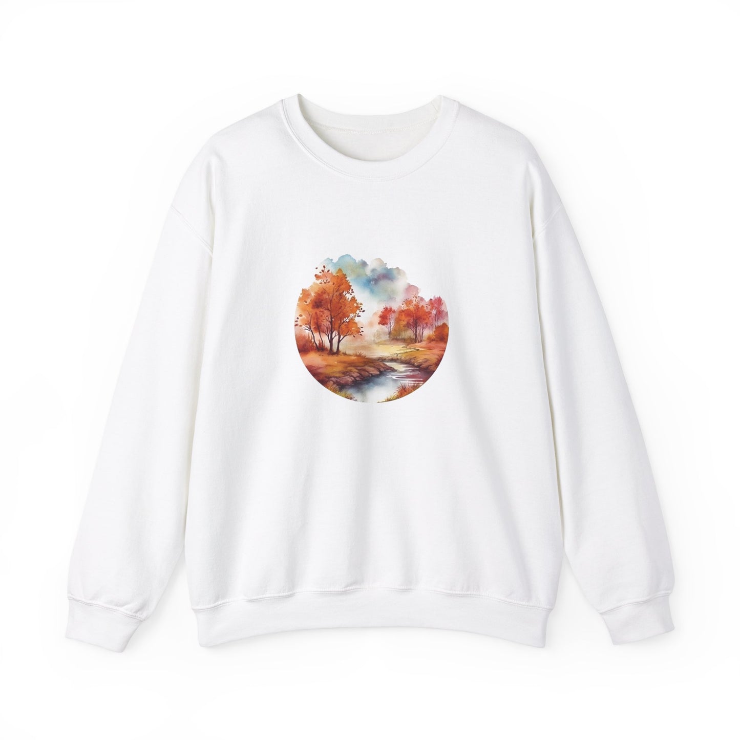Autumn Landscape Watercolor Sweatshirt