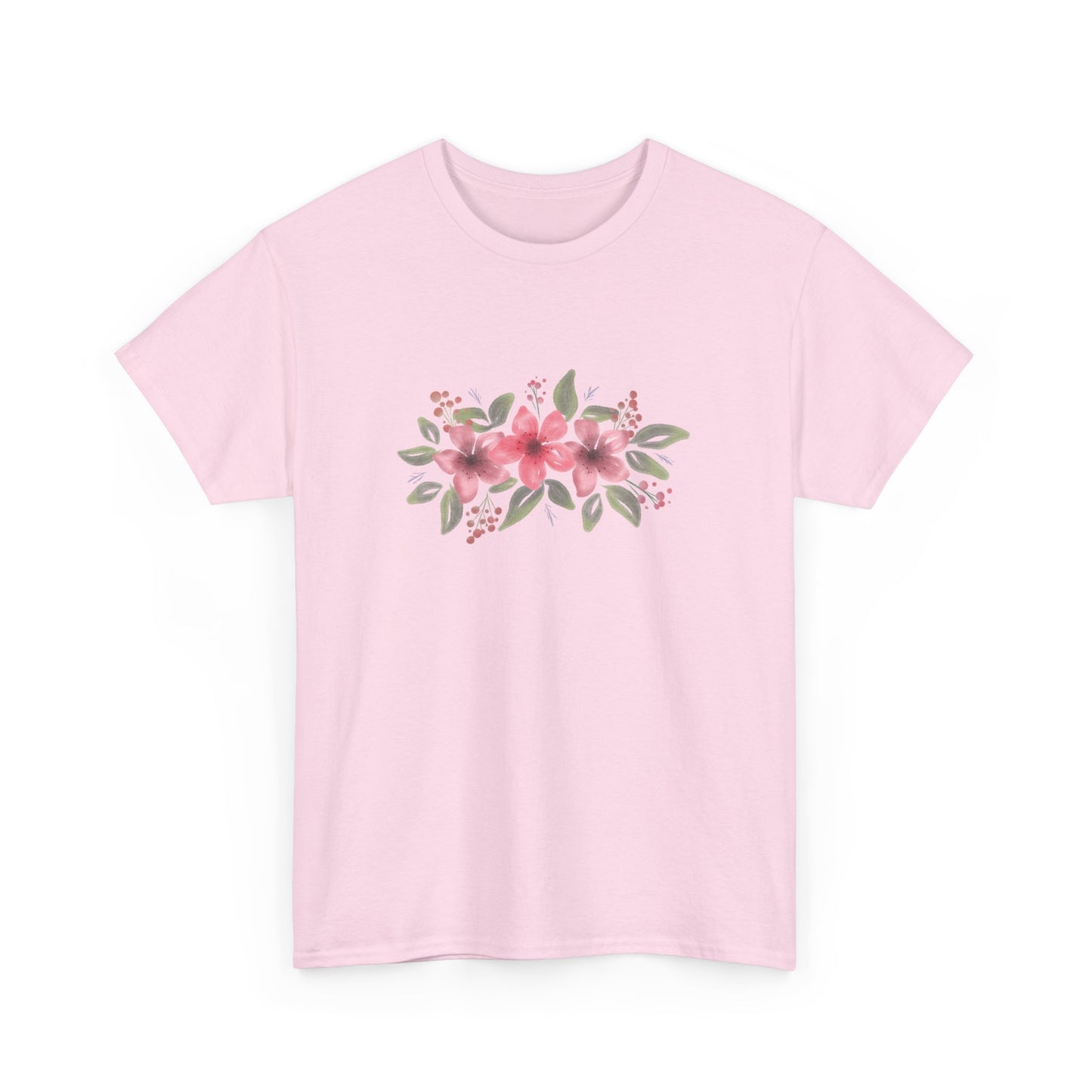 Pink Flowers Short Sleeve Tee