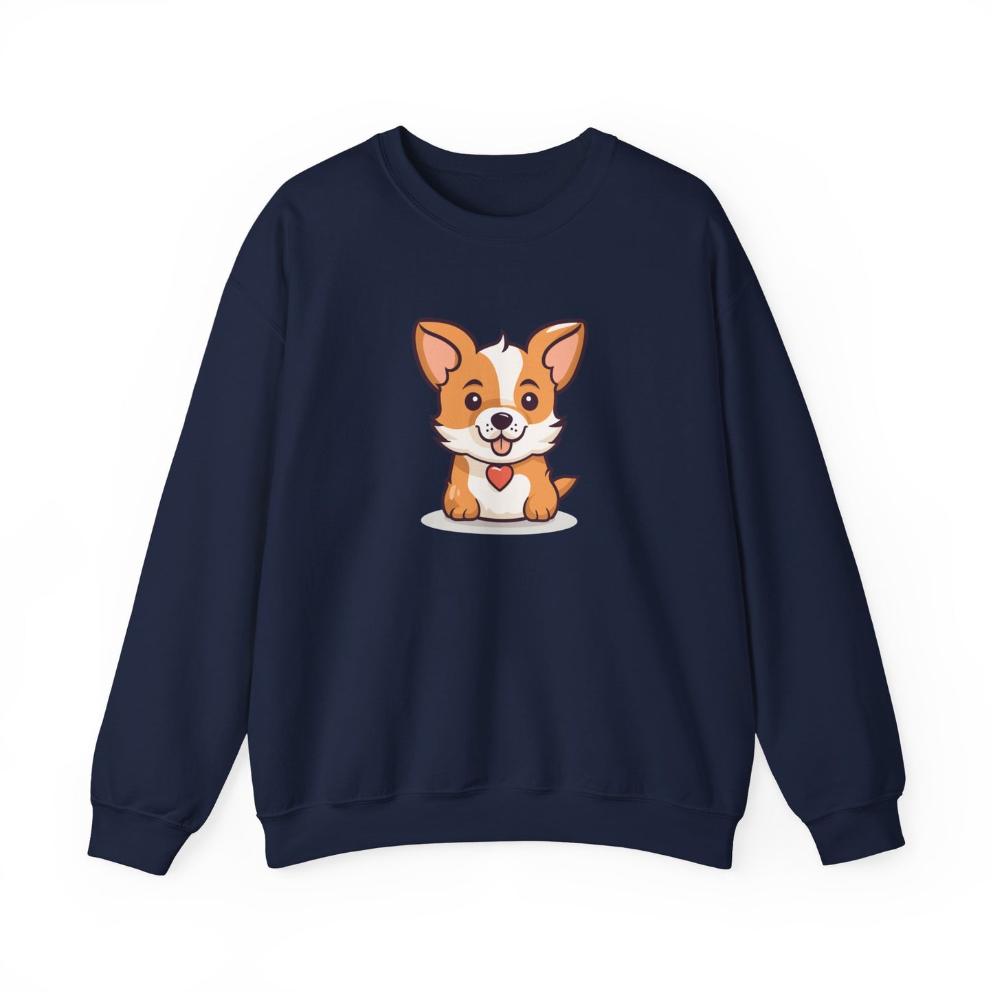 Cute Dog with Heart Sweatshirt