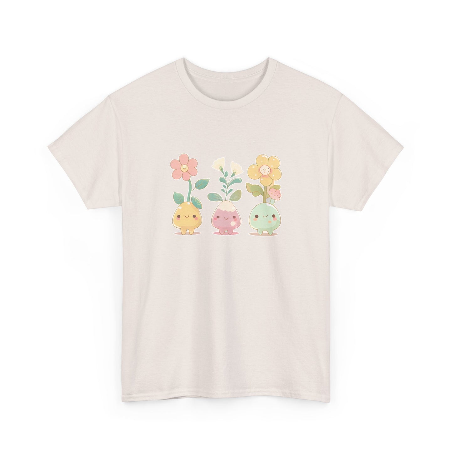 Cute Flower Set Short Sleeve Tee