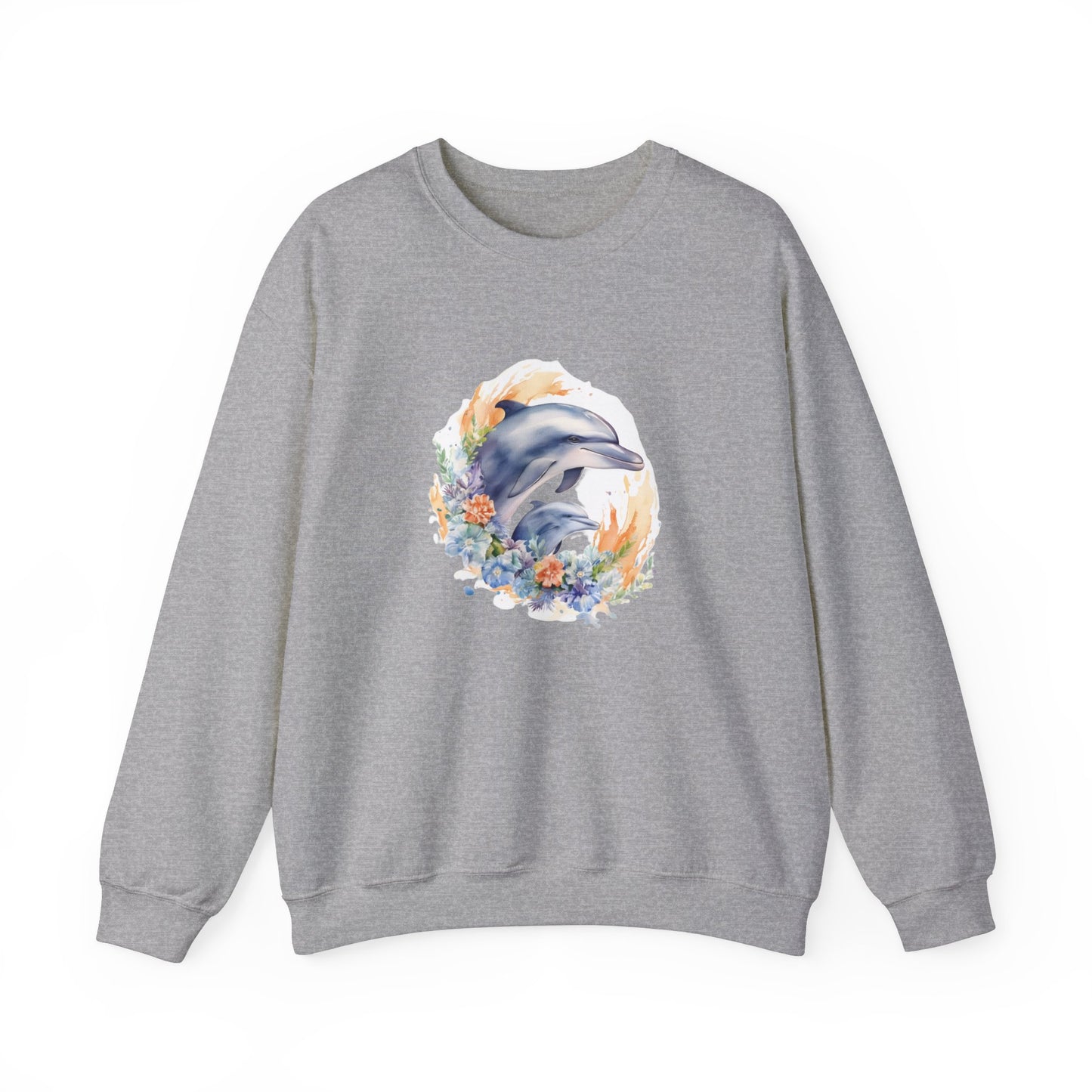 Watercolor Dolphins Sweatshirt