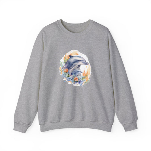 Watercolor Dolphins Sweatshirt