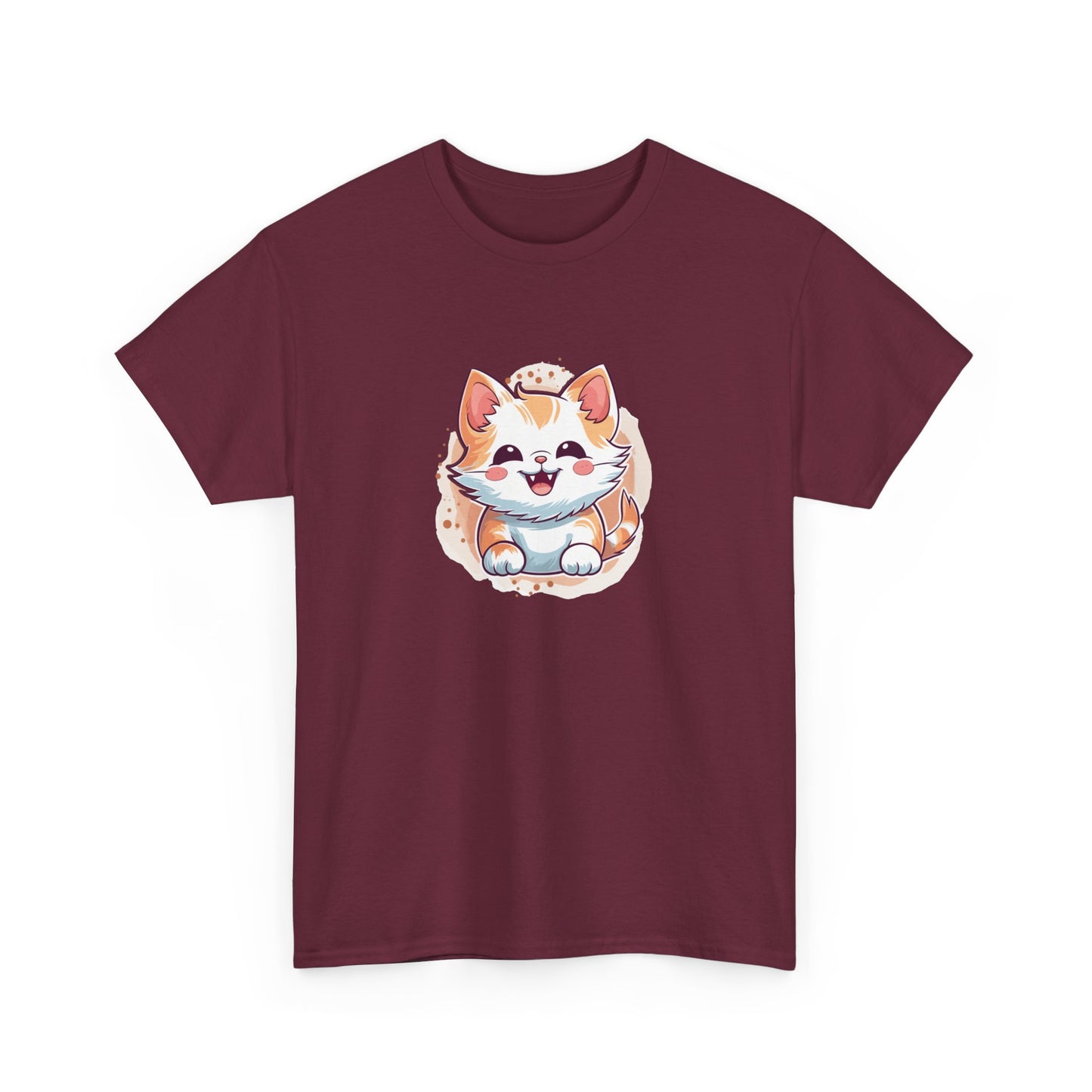 Cute Brown Cat Short Sleeve Tee