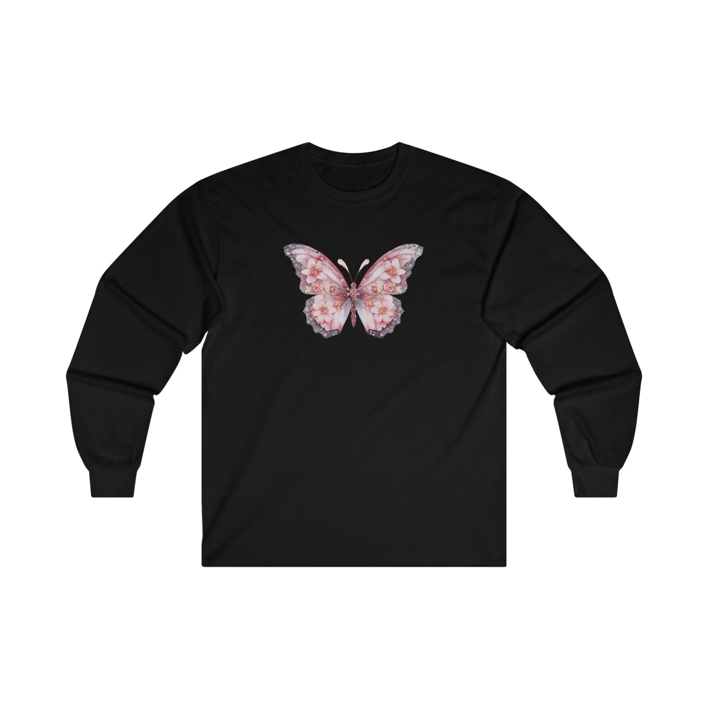 Floral Butterfly Long Sleeve Tee
