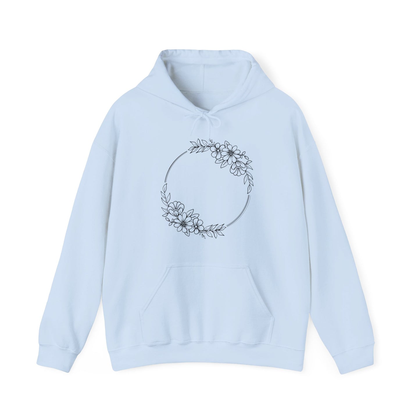 Double Wildflowers Circle Hooded Sweatshirt