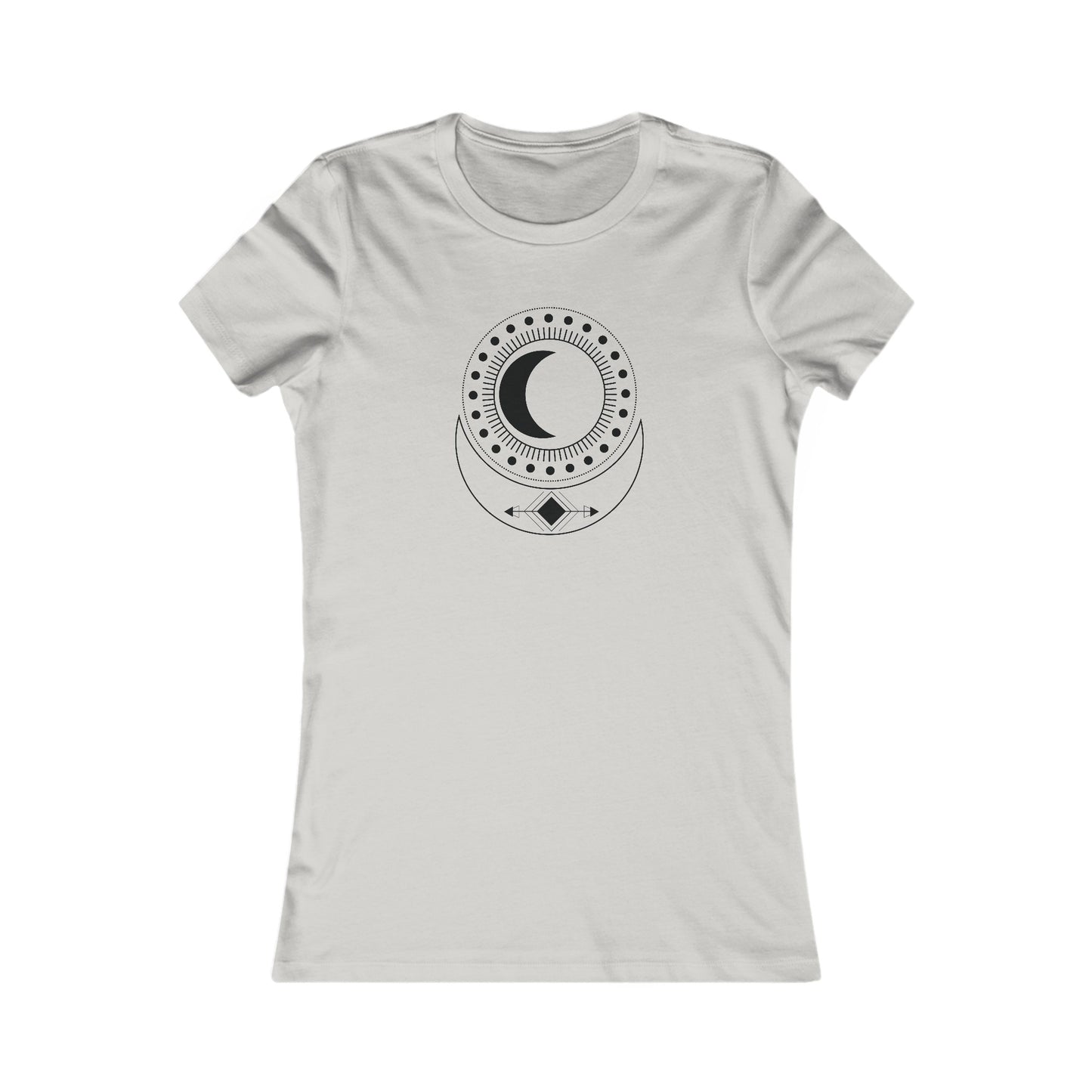 Circular Moons Fitted Tee