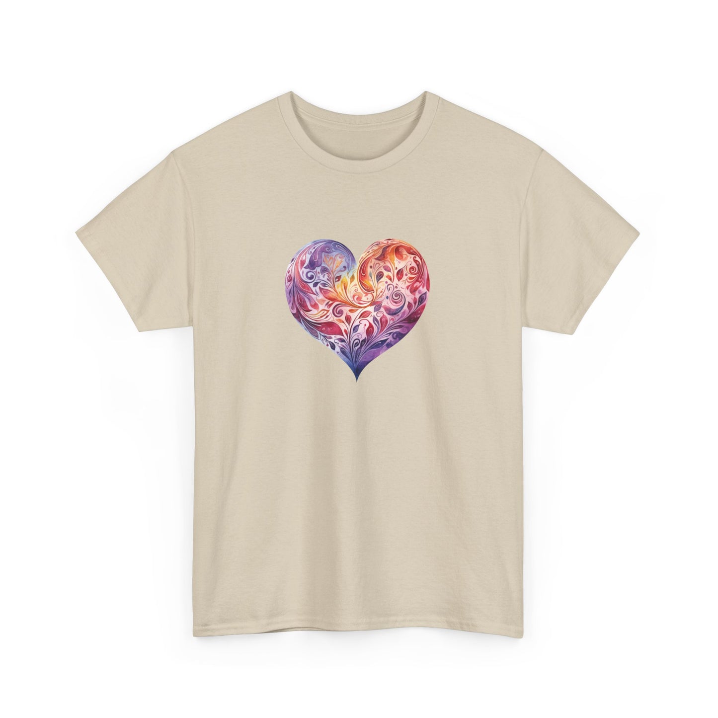 Watercolor Heart Short Sleeve Tee 003