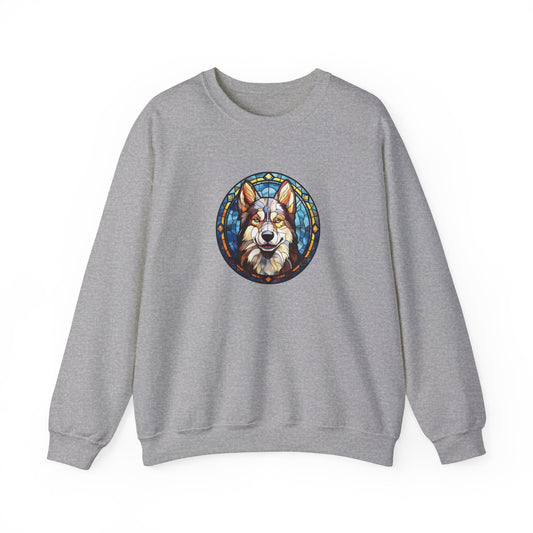 Stained Glass Husky Sweatshirt