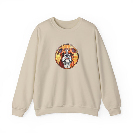 Stained Glass Bulldog Sweatshirt