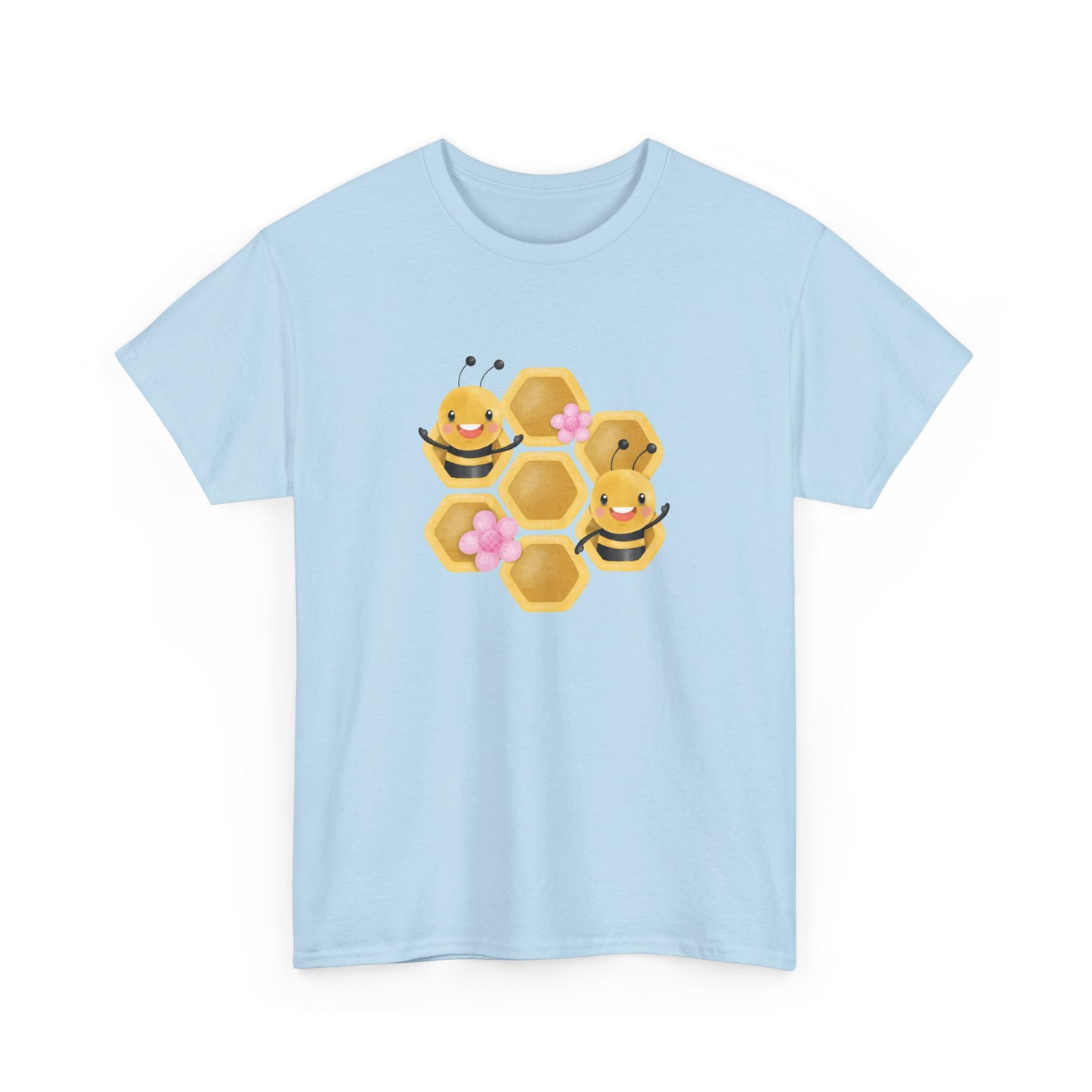 Cute Honeycomb Bee Short Sleeve Tee