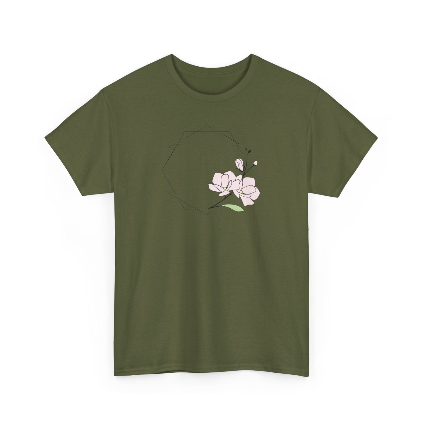 Pink Flower Short Sleeve Tee
