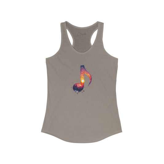 Galaxy Music Note Racerback Tank