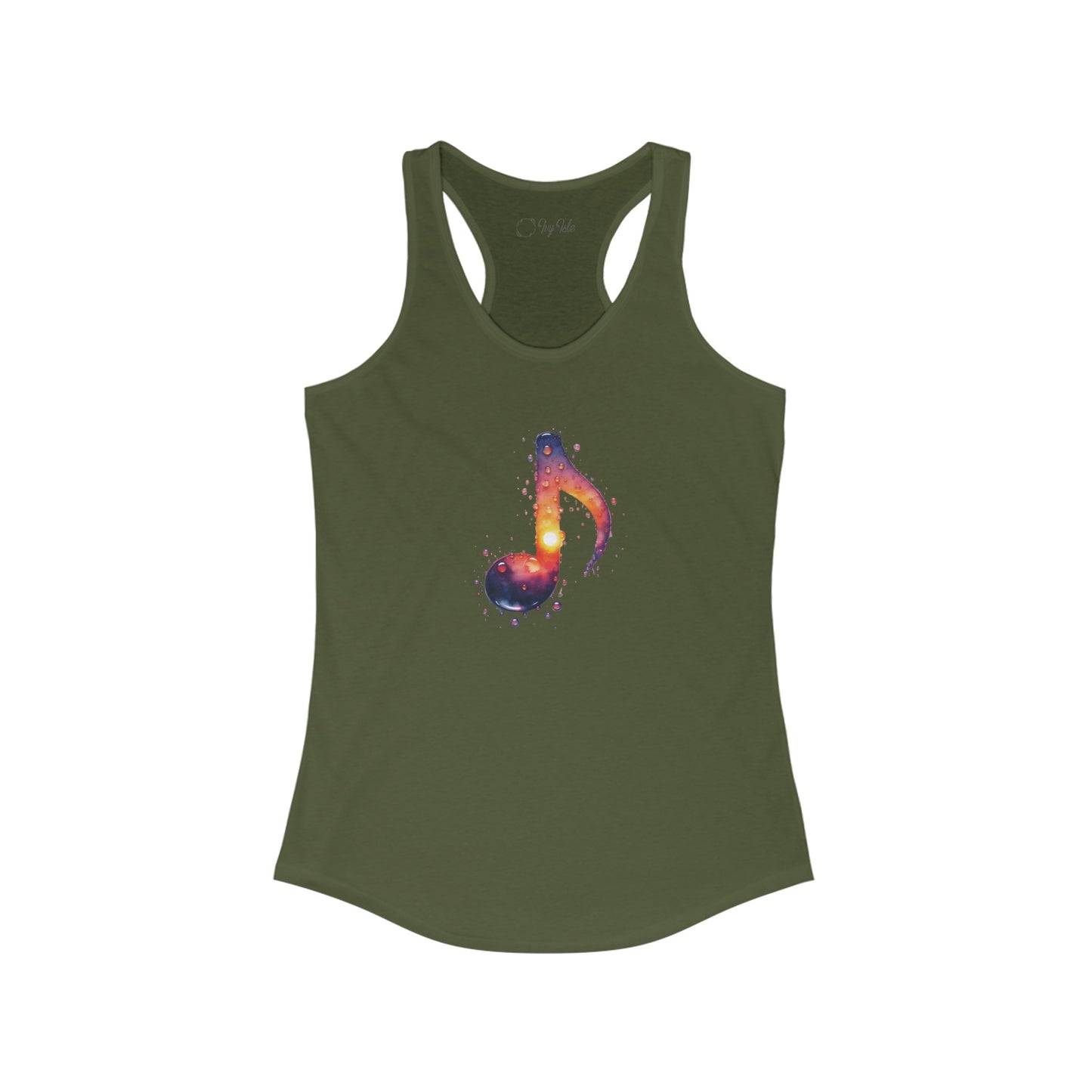 Galaxy Music Note Racerback Tank
