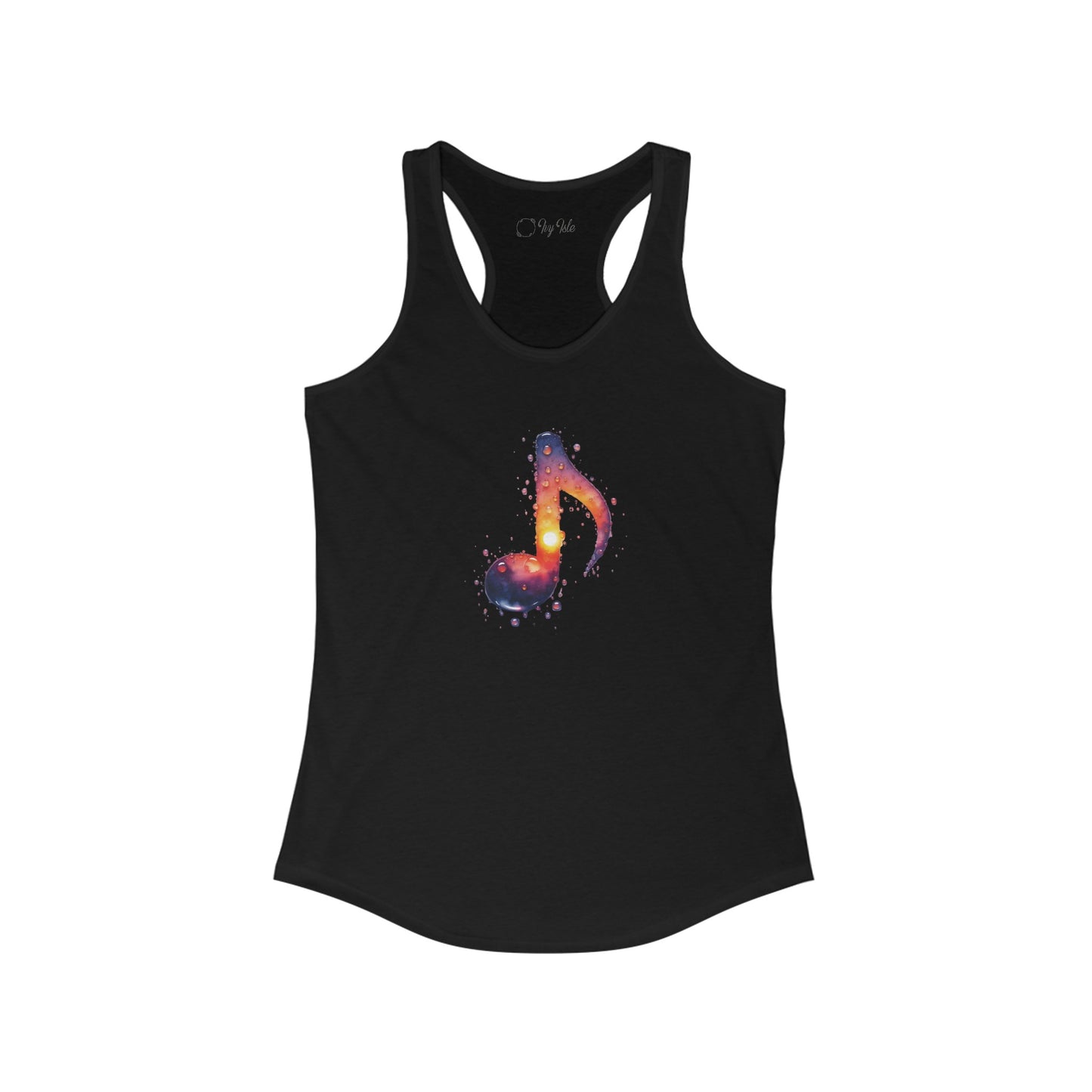 Galaxy Music Note Racerback Tank