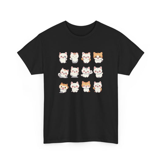 Cute Cat Set Short Sleeve Tee