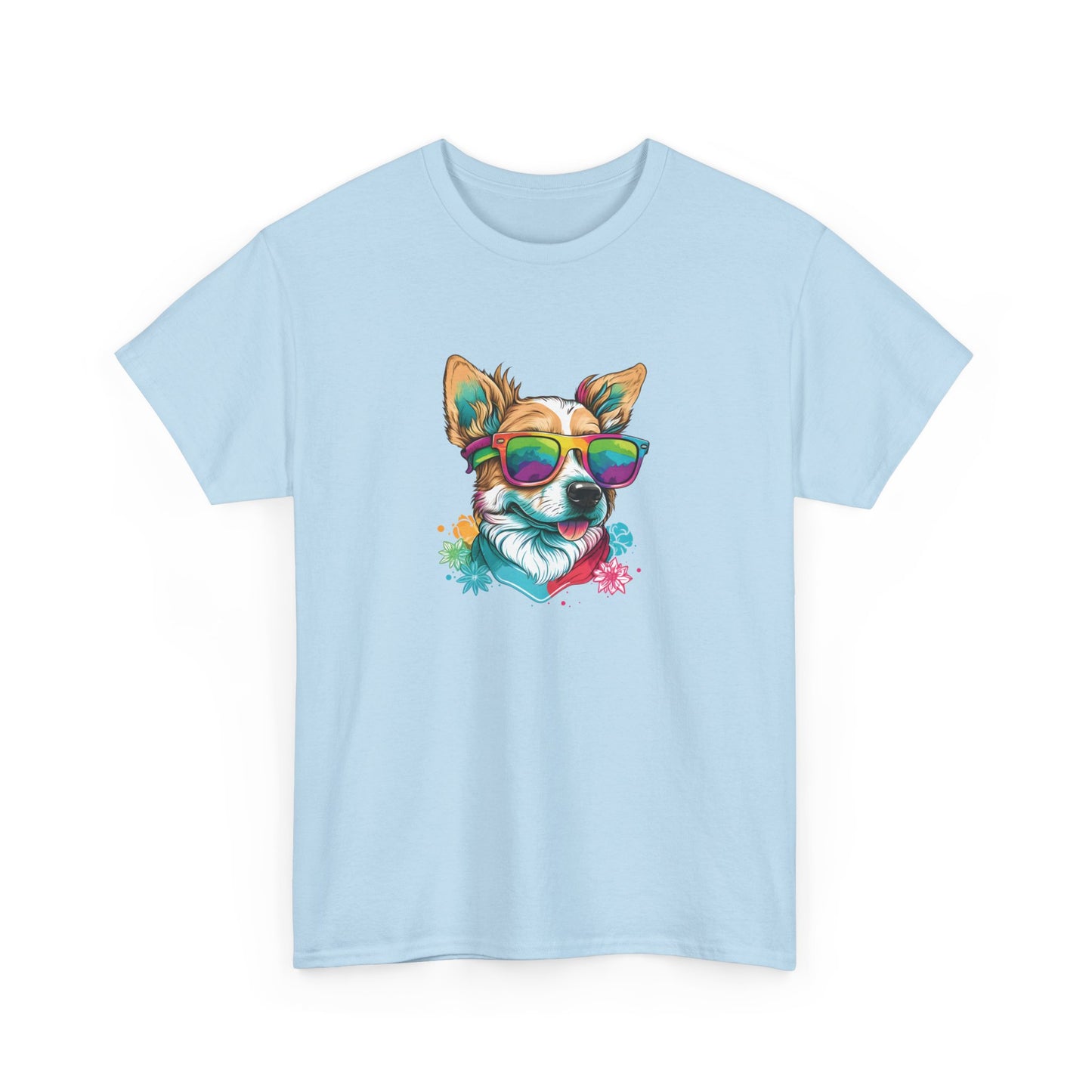 Dog with Sunglasses Short Sleeve Tee 002
