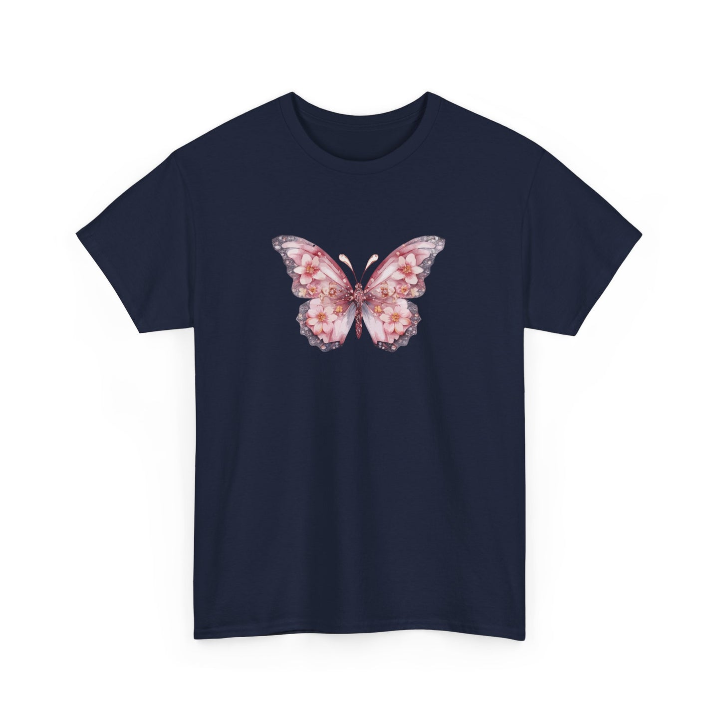 Floral Butterfly Short Sleeve Tee