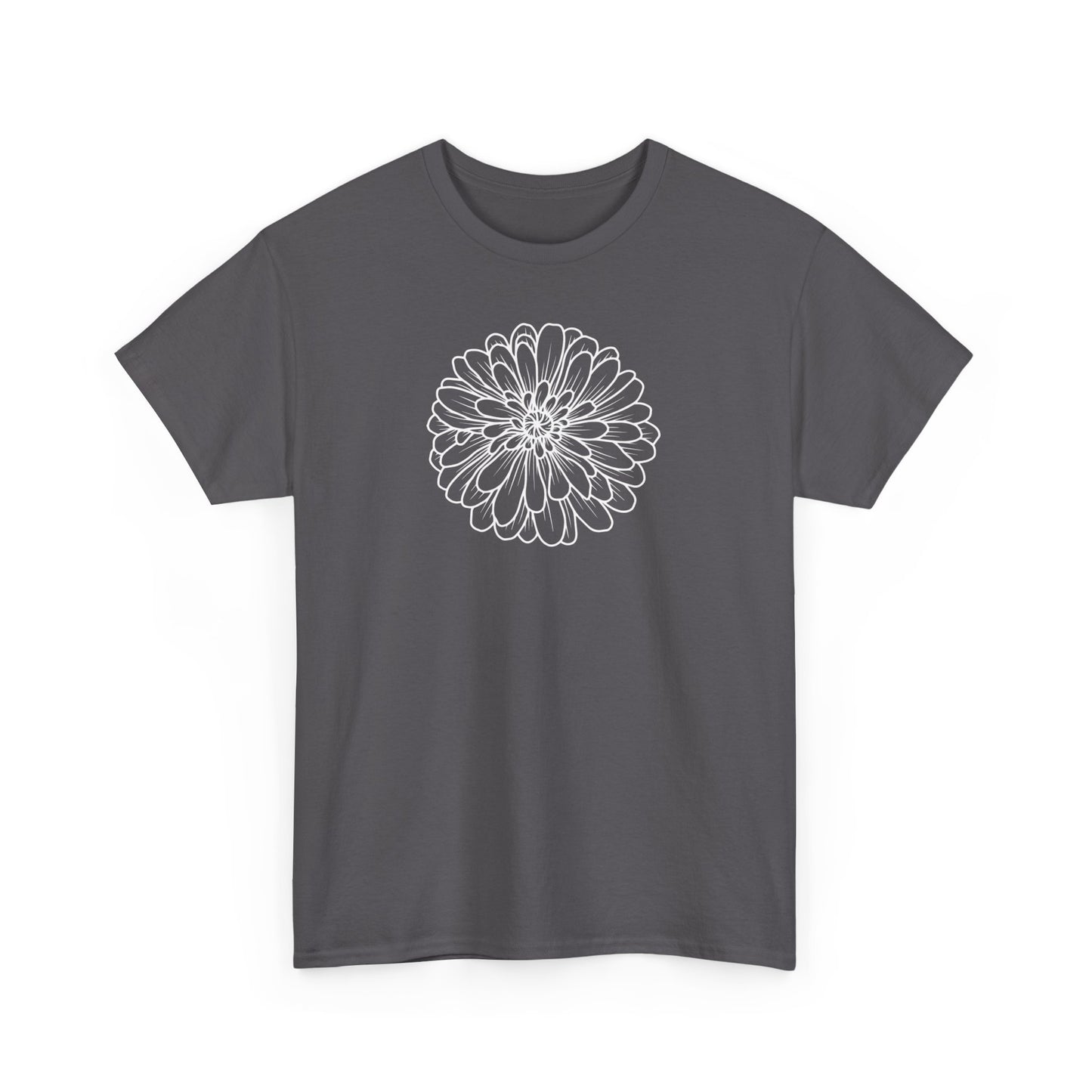 Flower Outline Short Sleeve Tee