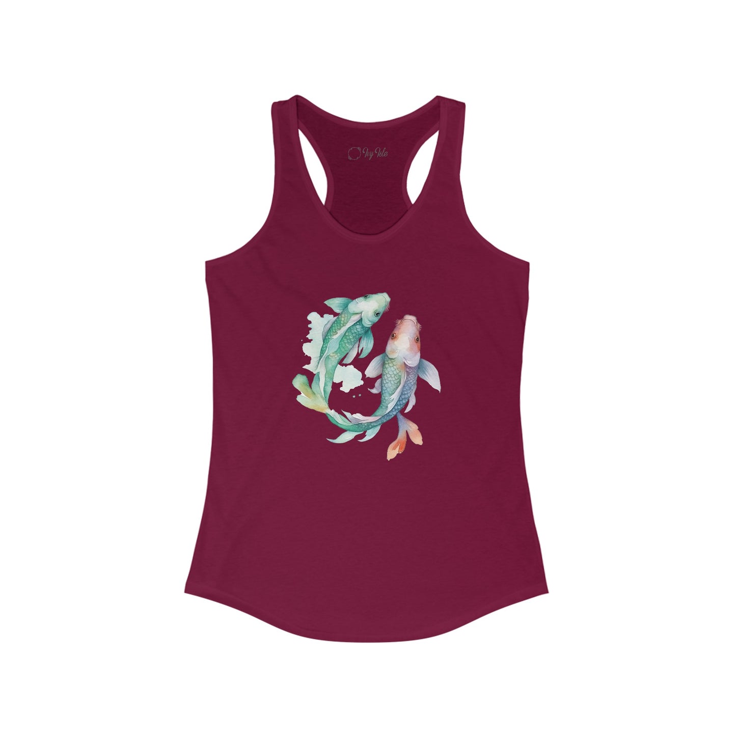 Watercolor Fish Racerback Tank