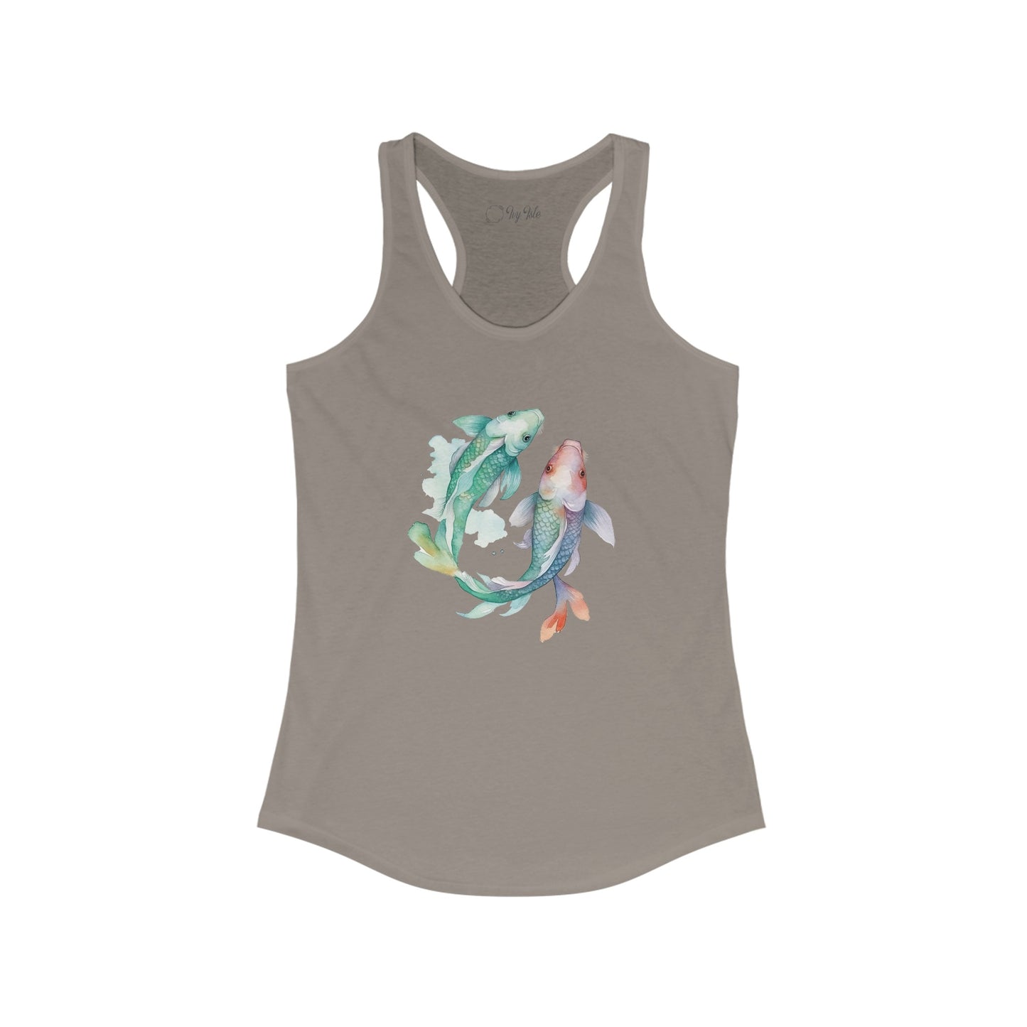 Watercolor Fish Racerback Tank