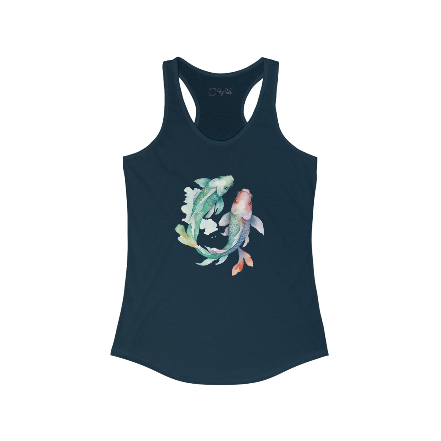 Watercolor Fish Racerback Tank