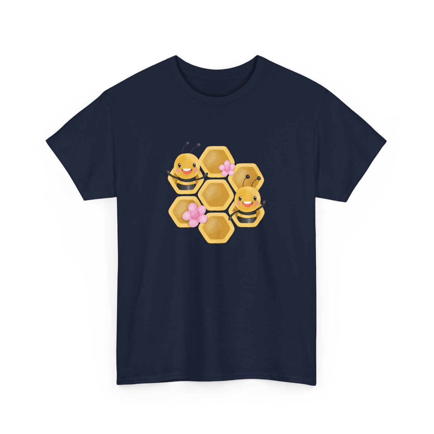 Cute Honeycomb Bee Short Sleeve Tee