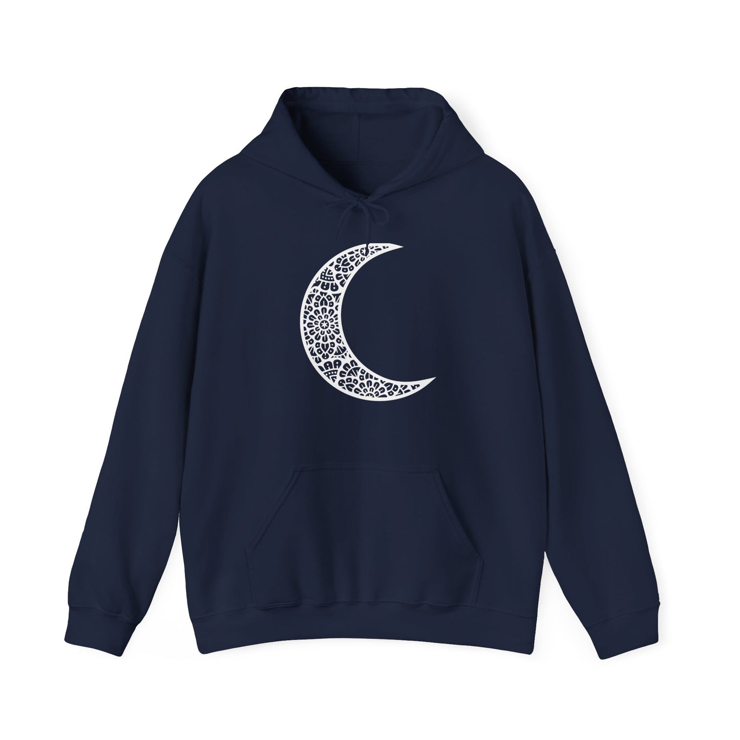 Mandala Moon Hooded Sweatshirt