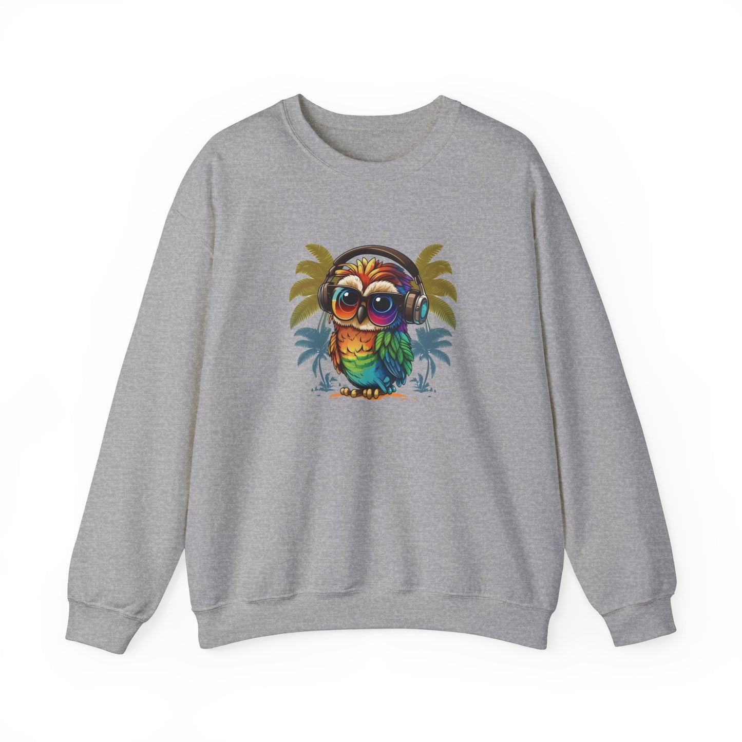 Owl with Headphones Sweatshirt