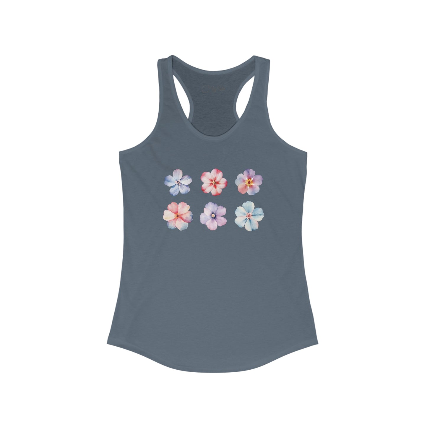 Watercolor Flower Set Racerback Tank