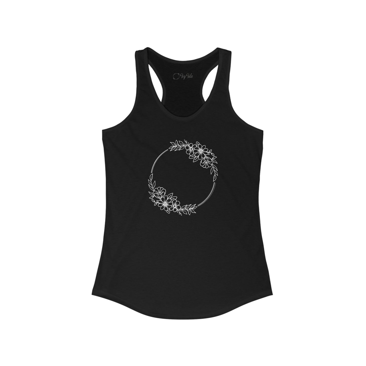 Double Wildflowers Circle Racerback Tank