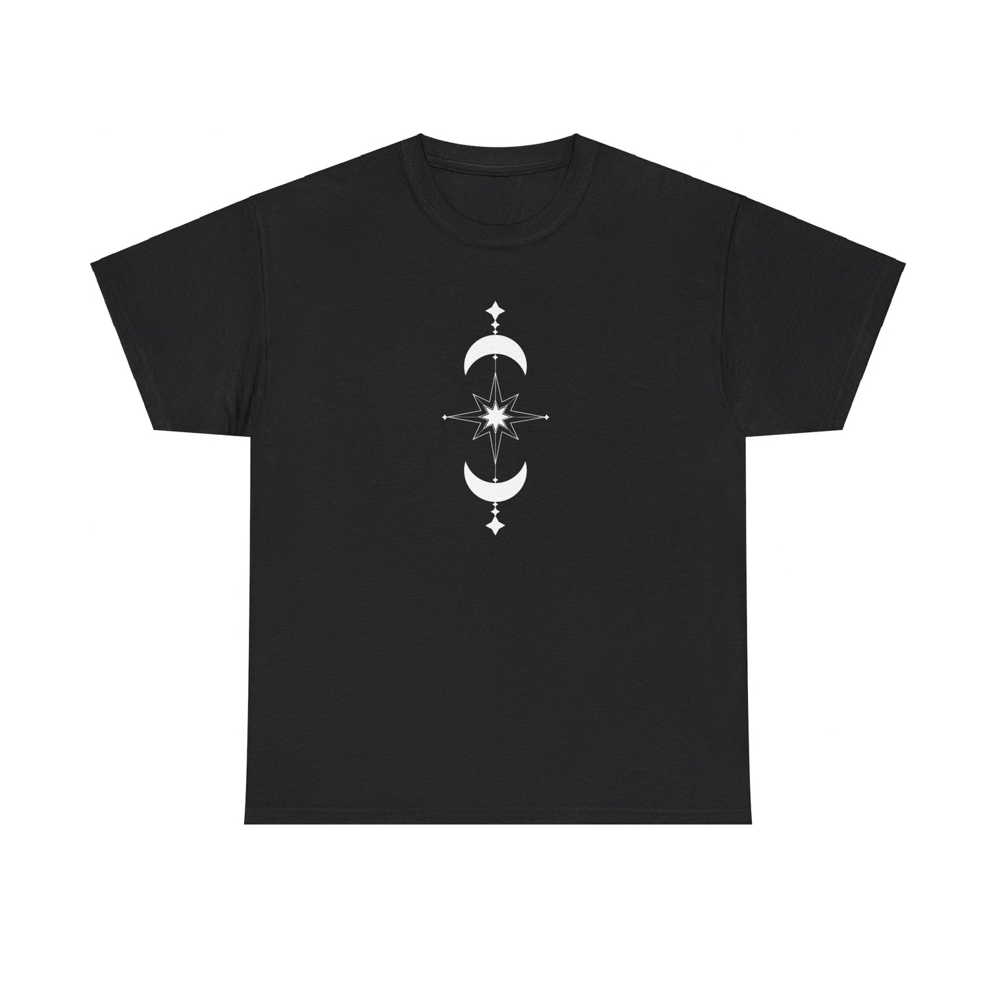 Linear Star and Moons Short Sleeve Tee