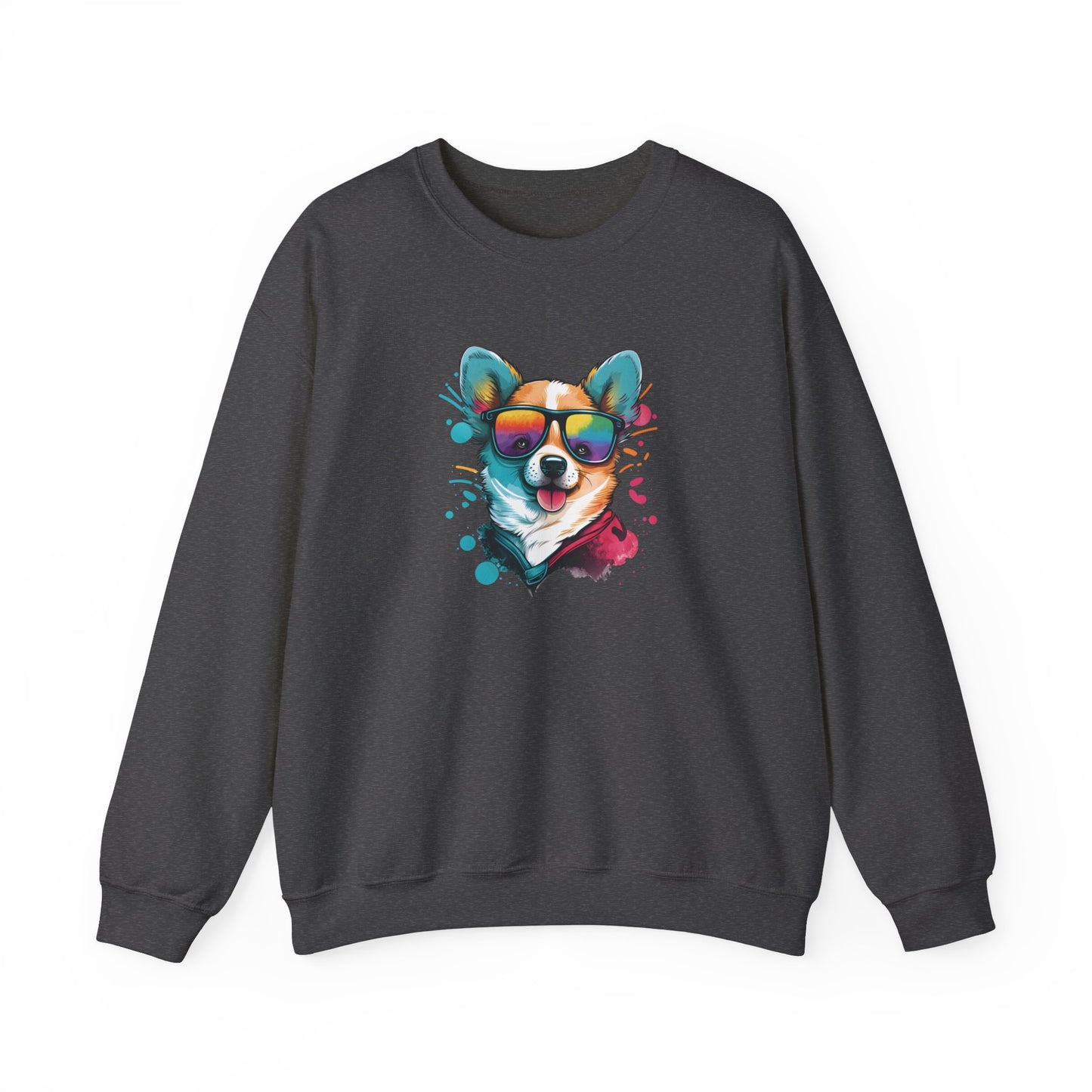 Dog with Sunglasses Sweatshirt 005