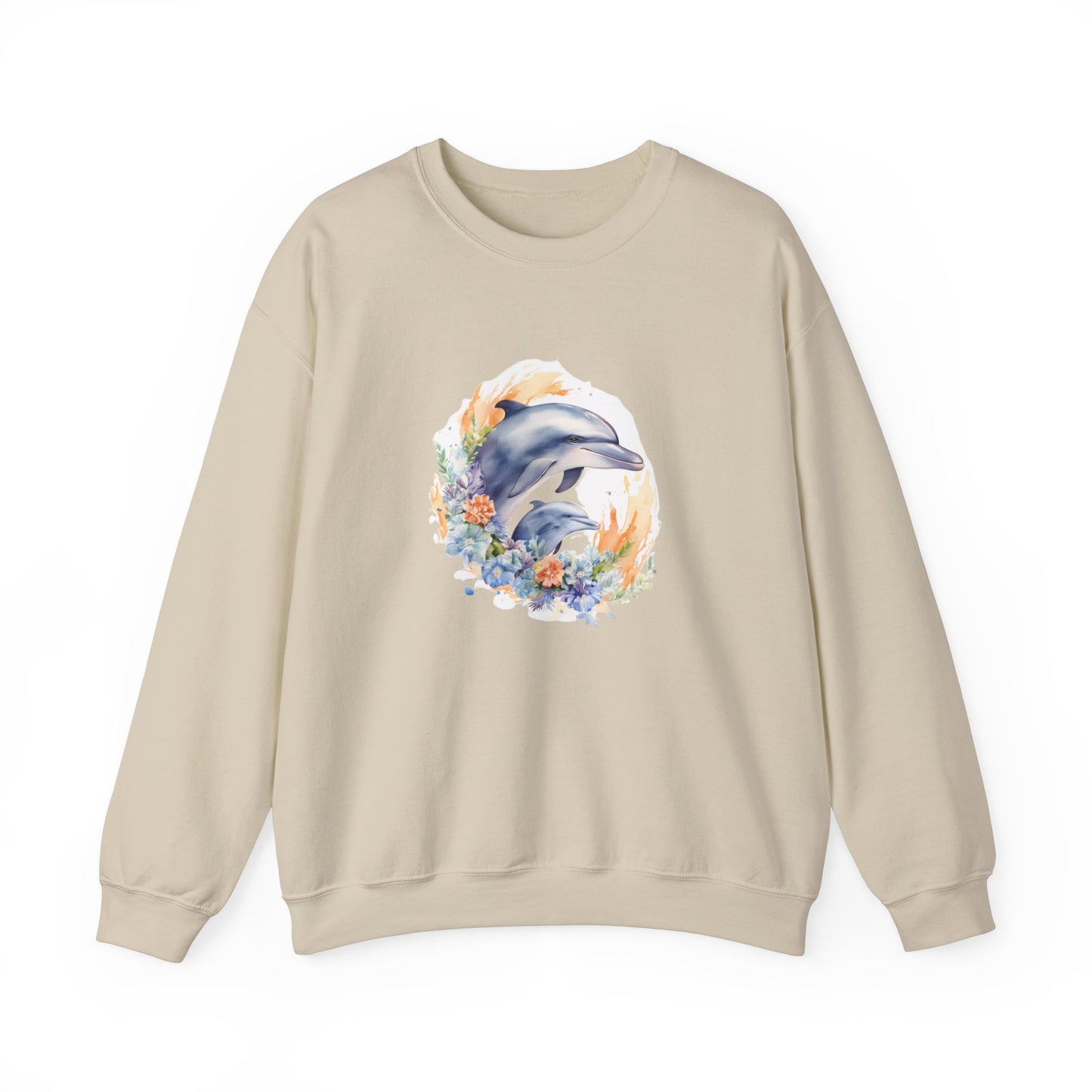 Watercolor Dolphins Sweatshirt