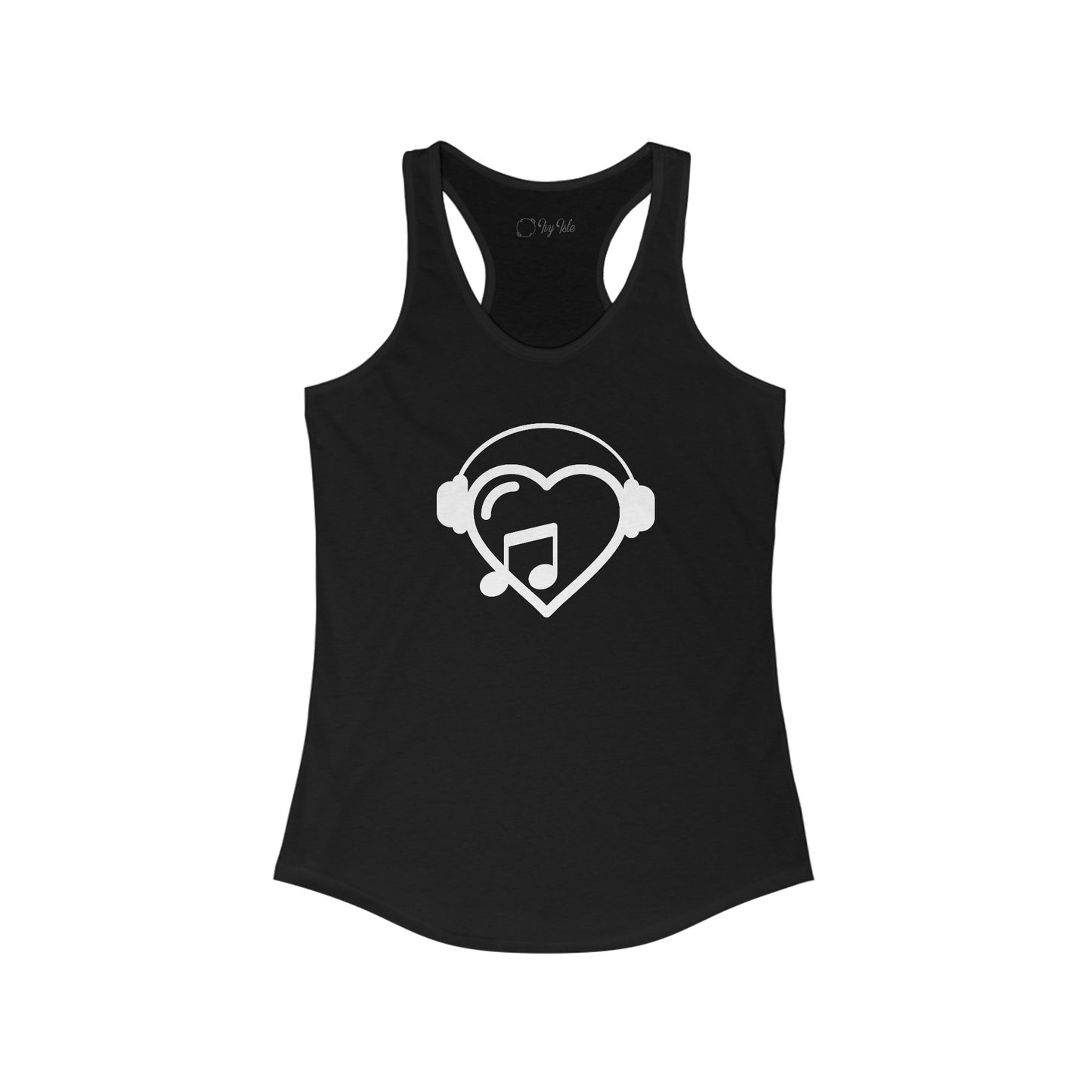 Music Heart Racerback Tank