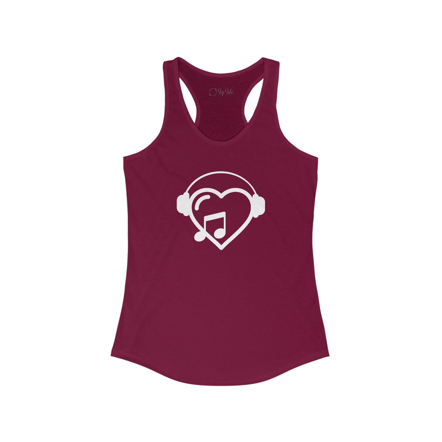 Music Heart Racerback Tank