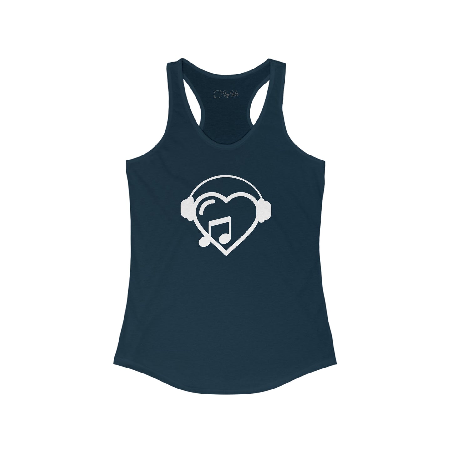 Music Heart Racerback Tank