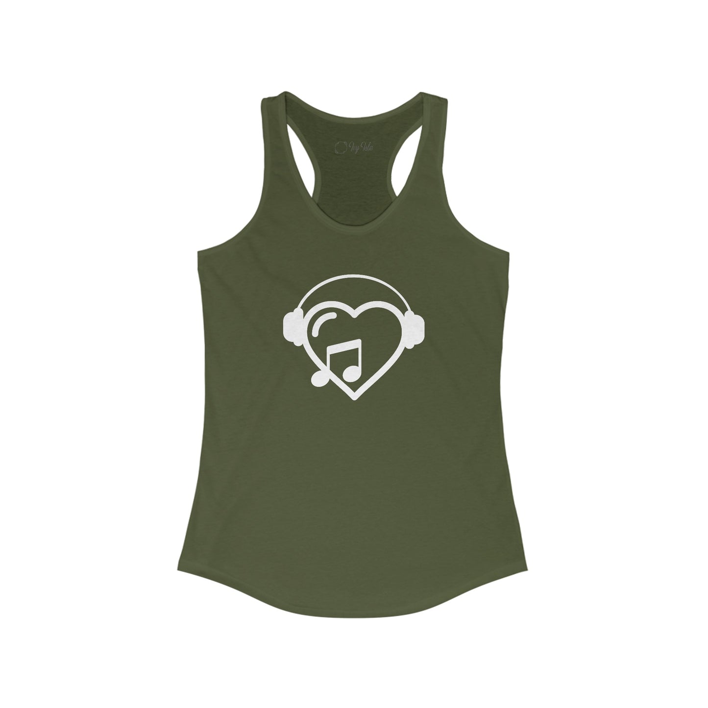 Music Heart Racerback Tank