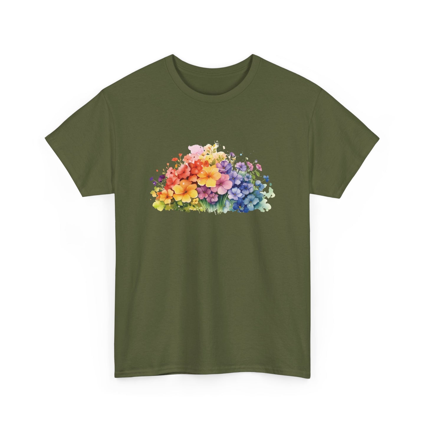 Colorful Flowers Short Sleeve Tee
