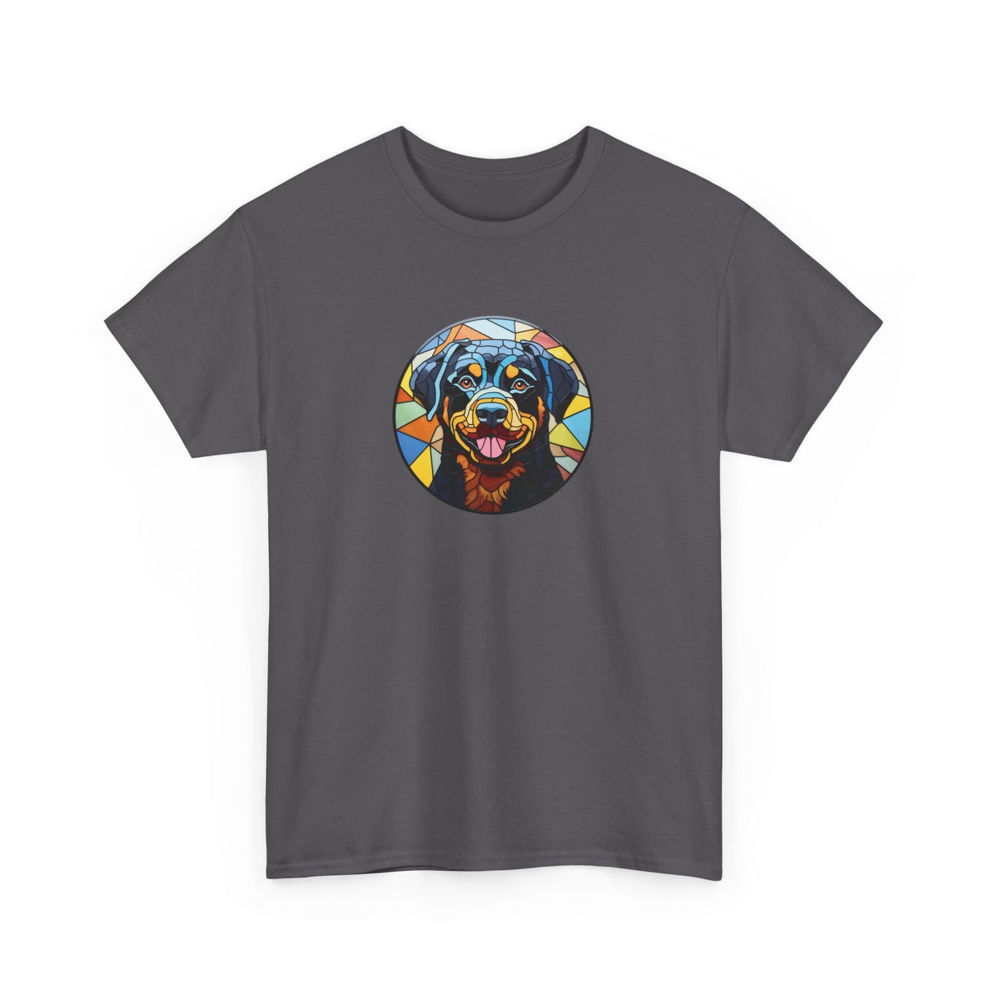 Stained Glass Rottweiler Short Sleeve Tee