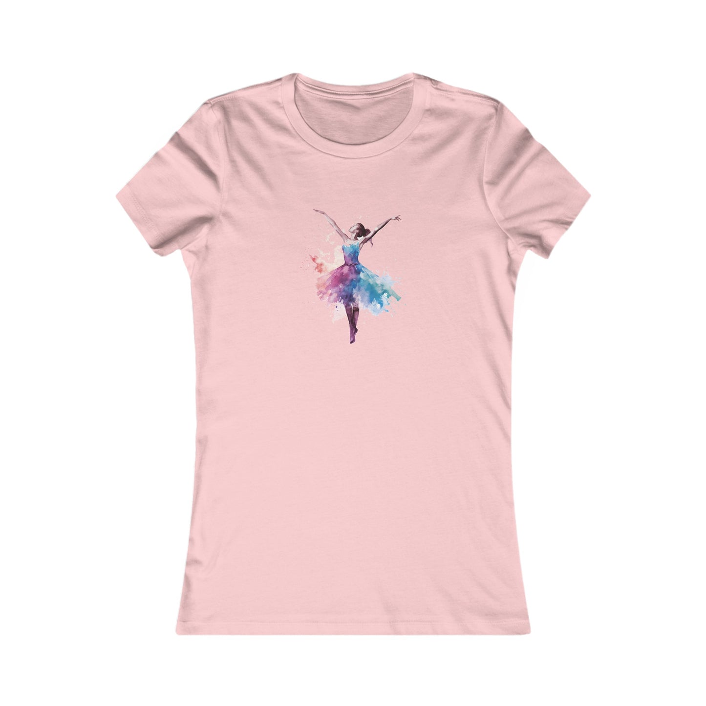 Watercolor Dancer Fitted Tee
