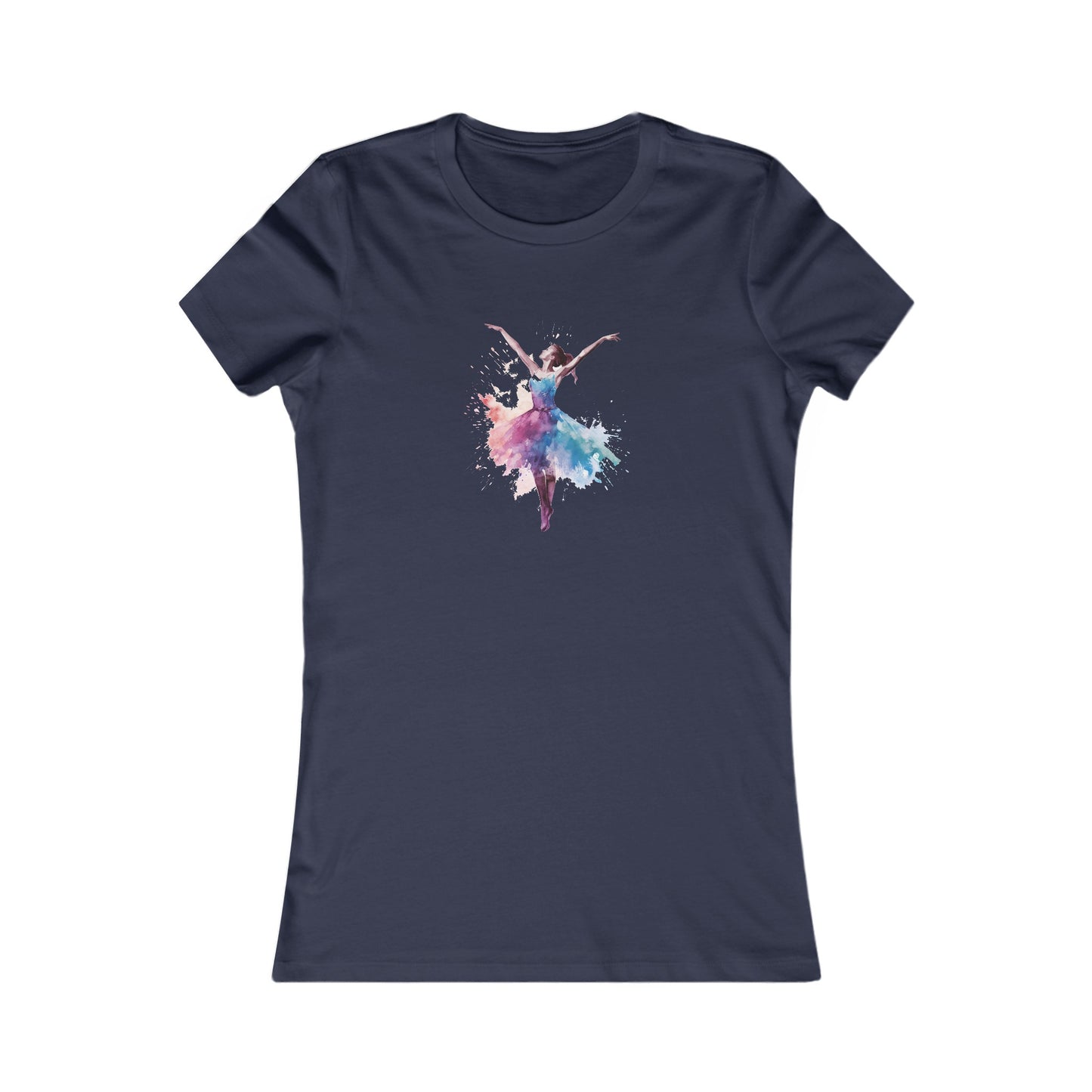 Watercolor Dancer Fitted Tee