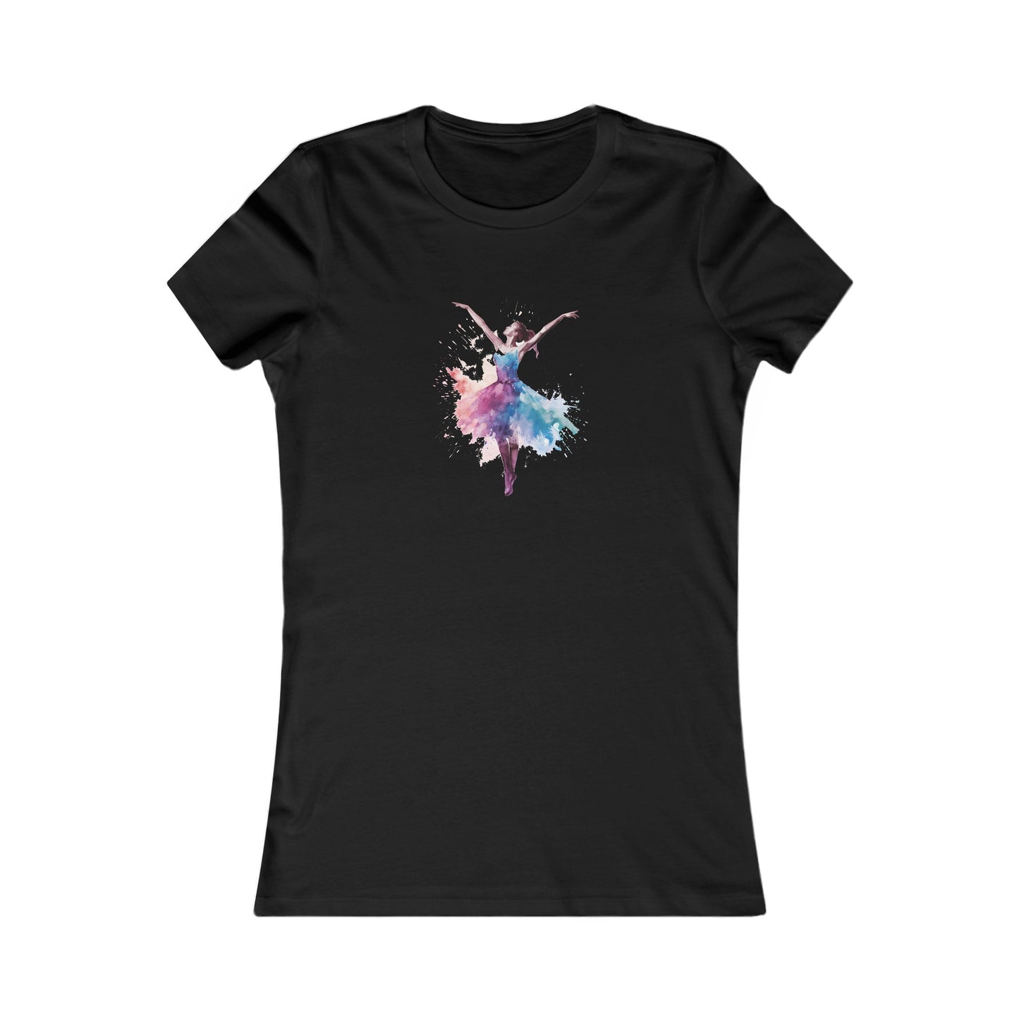 Watercolor Dancer Fitted Tee