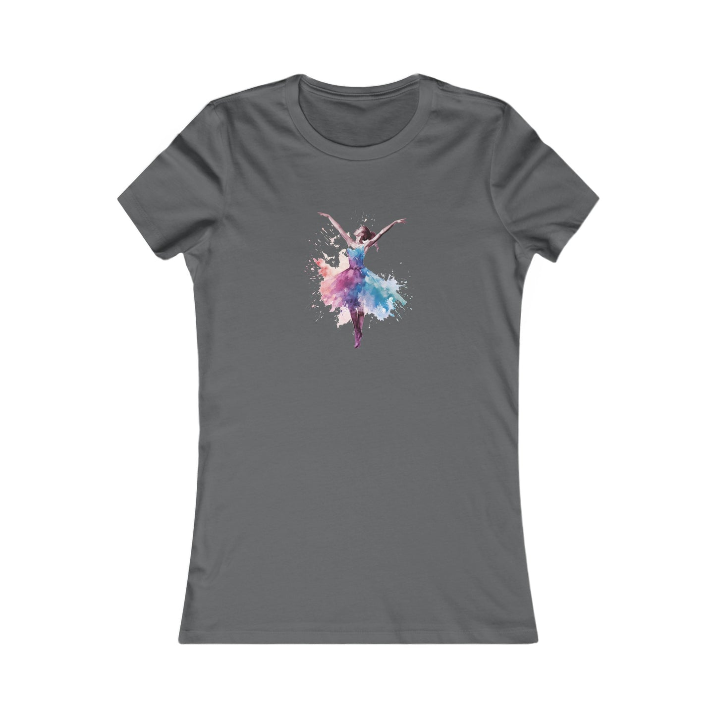 Watercolor Dancer Fitted Tee