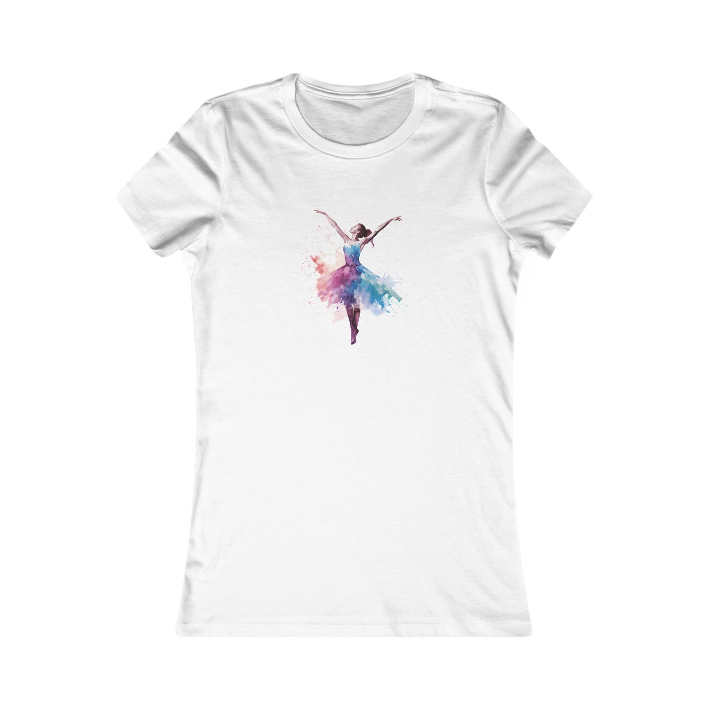 Watercolor Dancer Fitted Tee