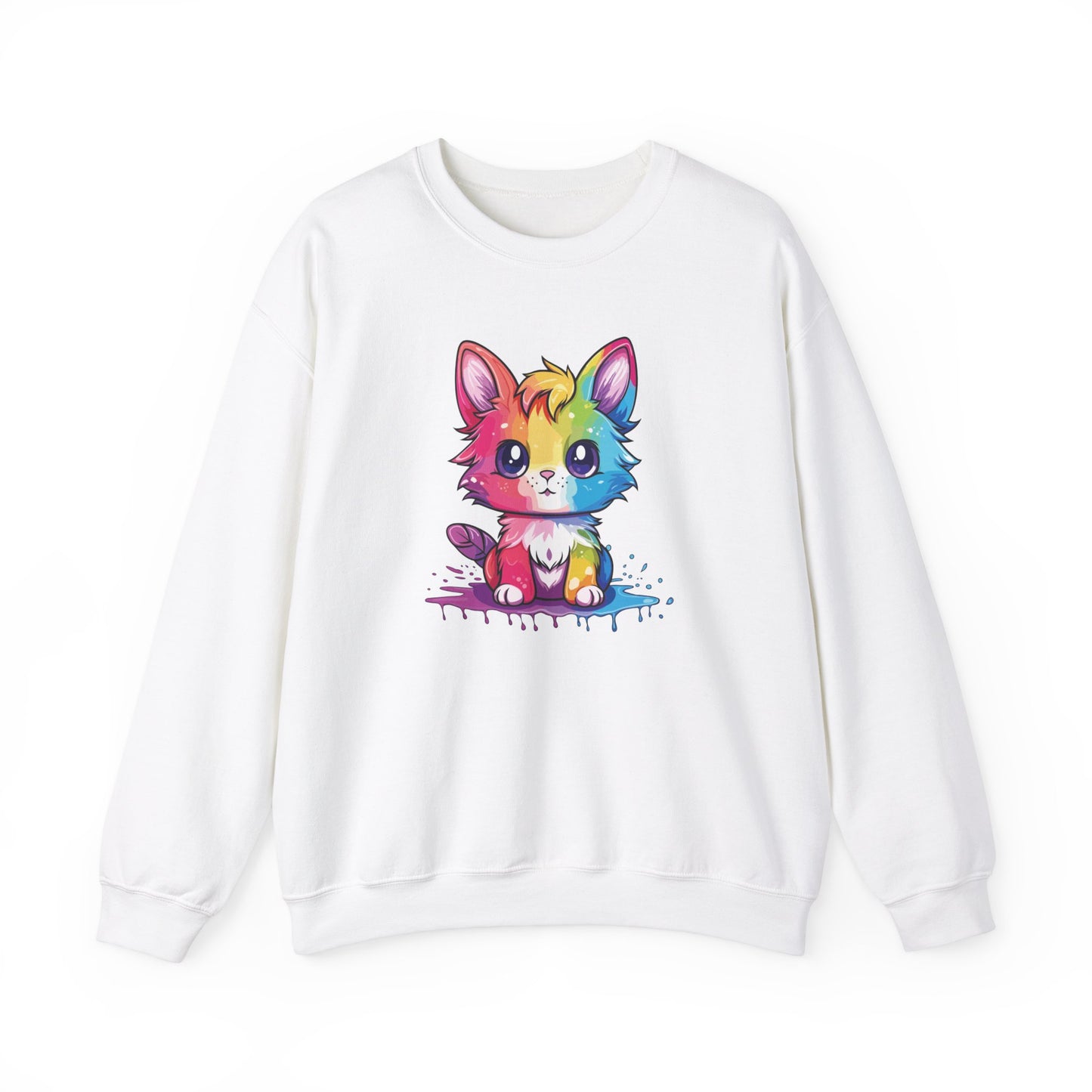 Rainbow Animated Cat Sweatshirt